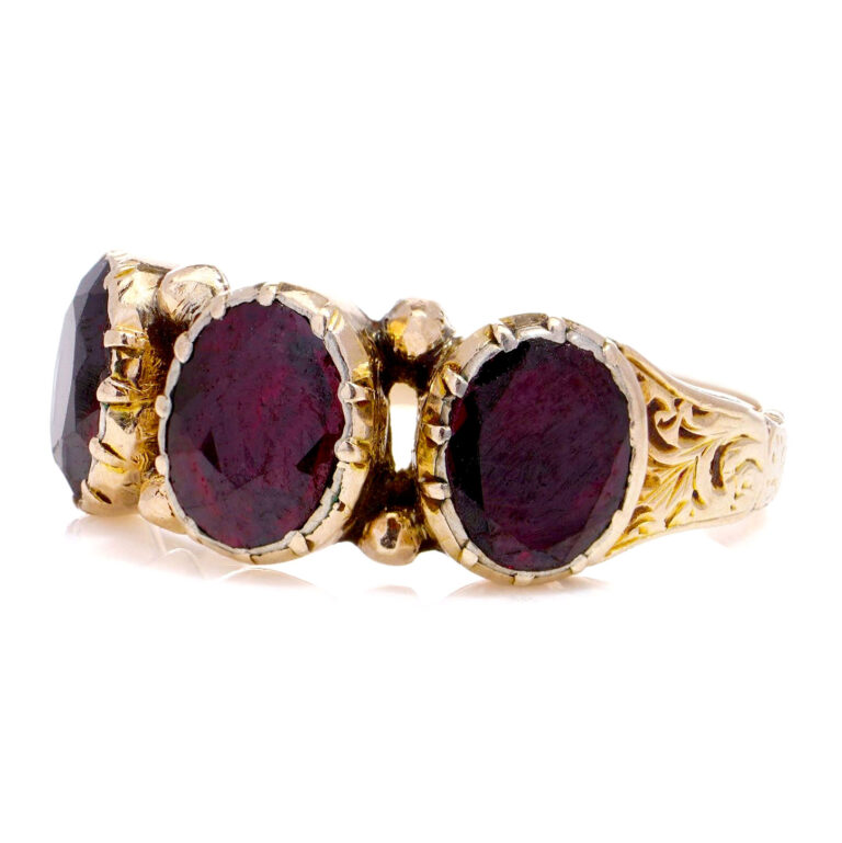 Garnet 9k Trilogy Ring 16410-8842 - Image 5