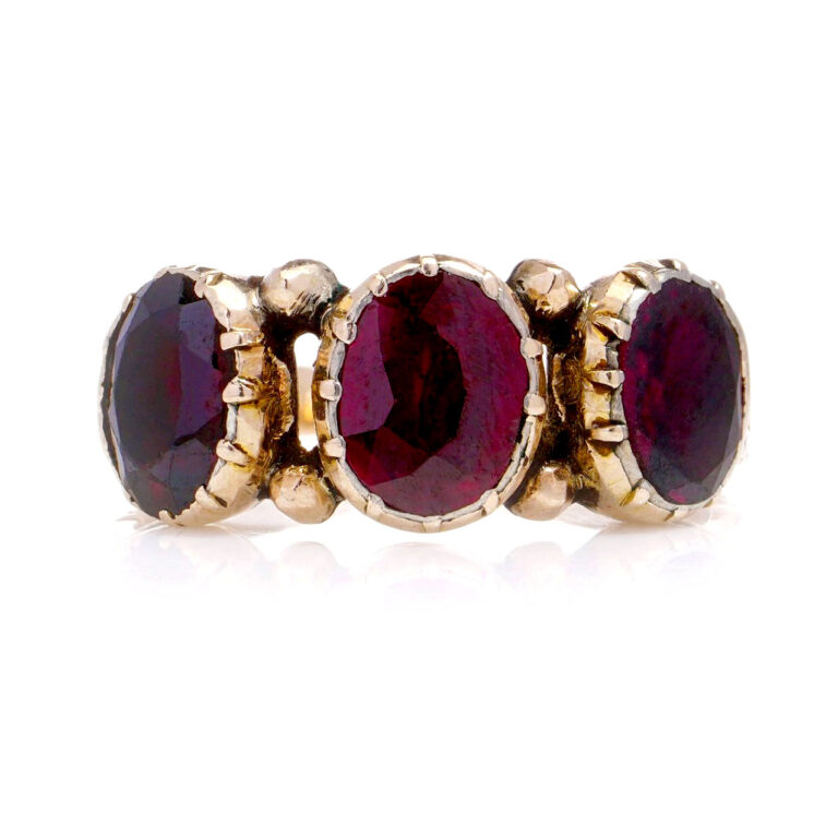 Garnet 9k Trilogy Ring 16410-8842