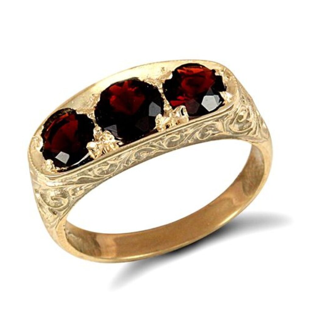 Garnet 9k Trilogy Ring 16031-8713 Image1