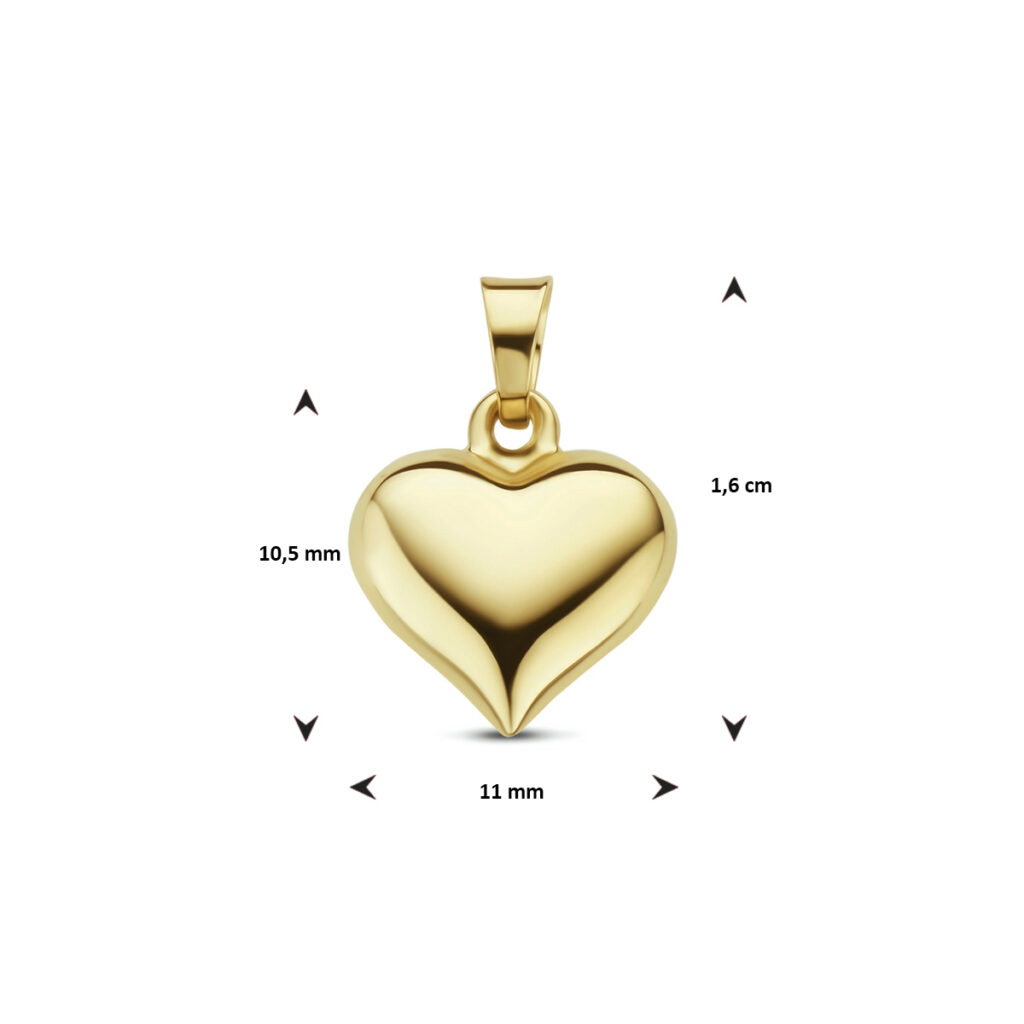 14k Heart-Shape Pendant 16554-8873 Image4