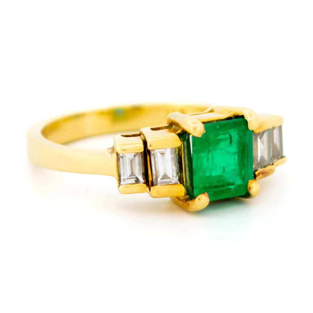 Diamond Emerald 18k Ring 16596-8897 Image3