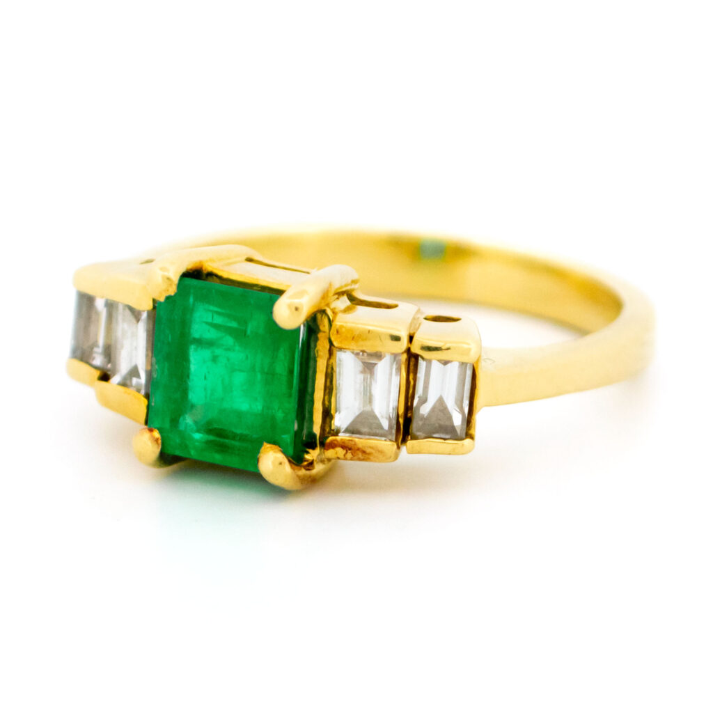 Diamond Emerald 18k Ring 16596-8897 Image4