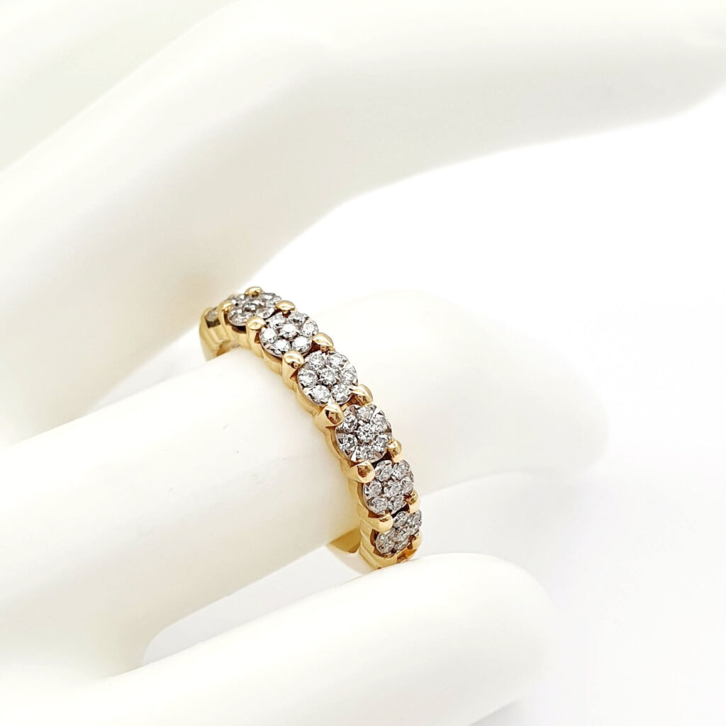 Diamond 18k Cluster Ring 16640-8906 Image2