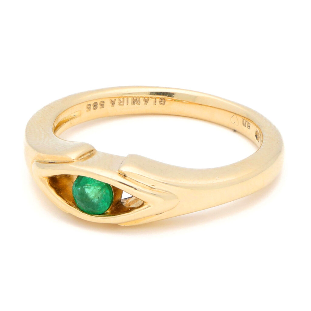 Emerald 14k Glamira Ring 16660-8920 Image2