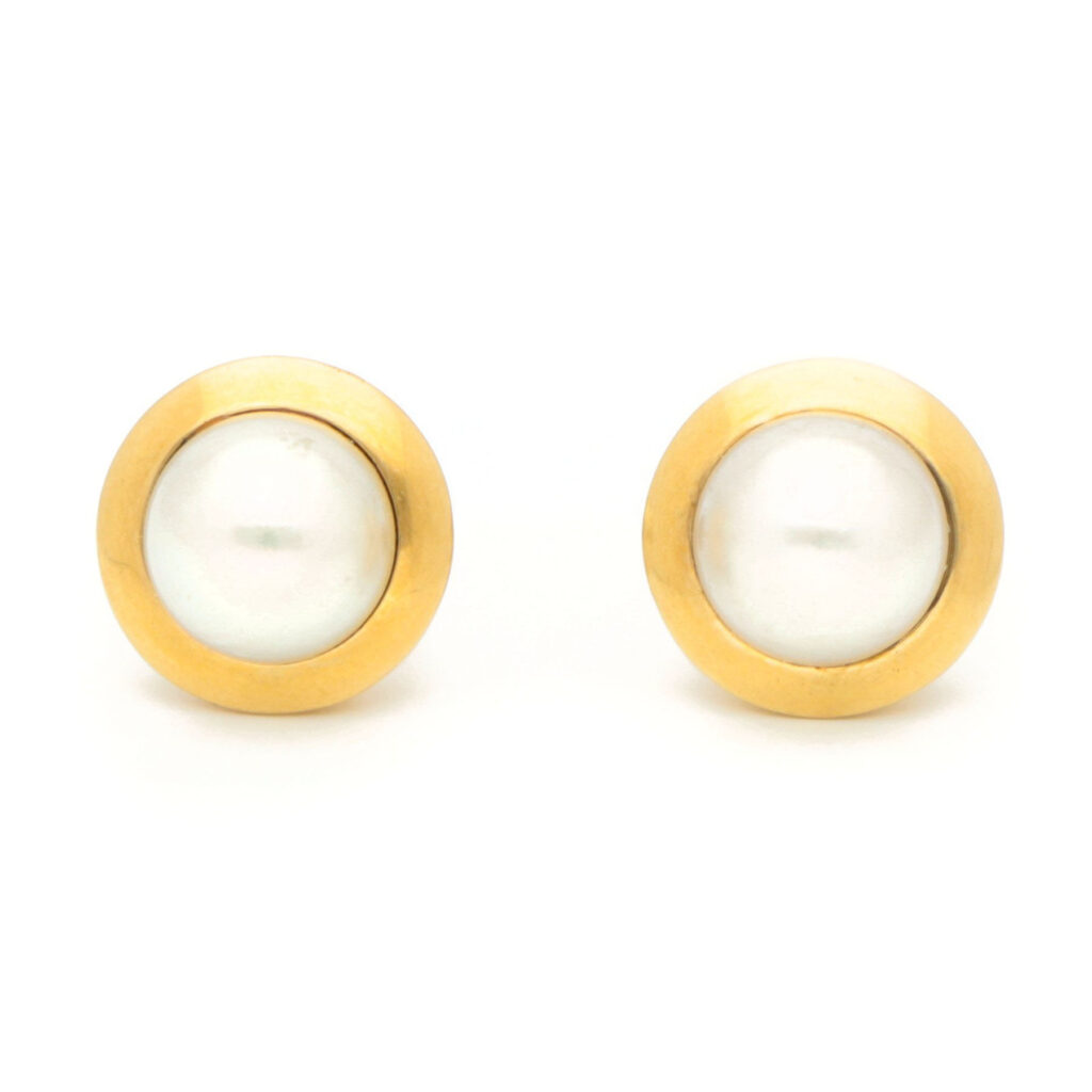 Pearl 18k Stud Earrings 16716-8952 Image2