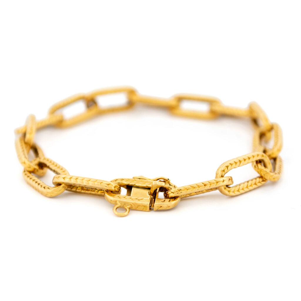 18k Fancy Rope Link Bracelet 16752-8982 Image4