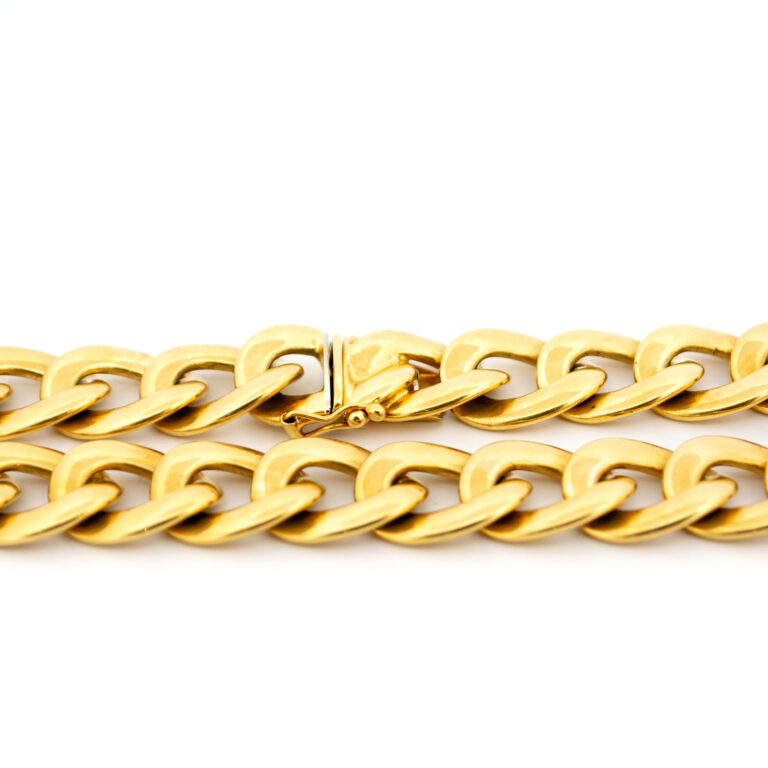 18k Solid Curb Link Necklace 16753-8983 Image2