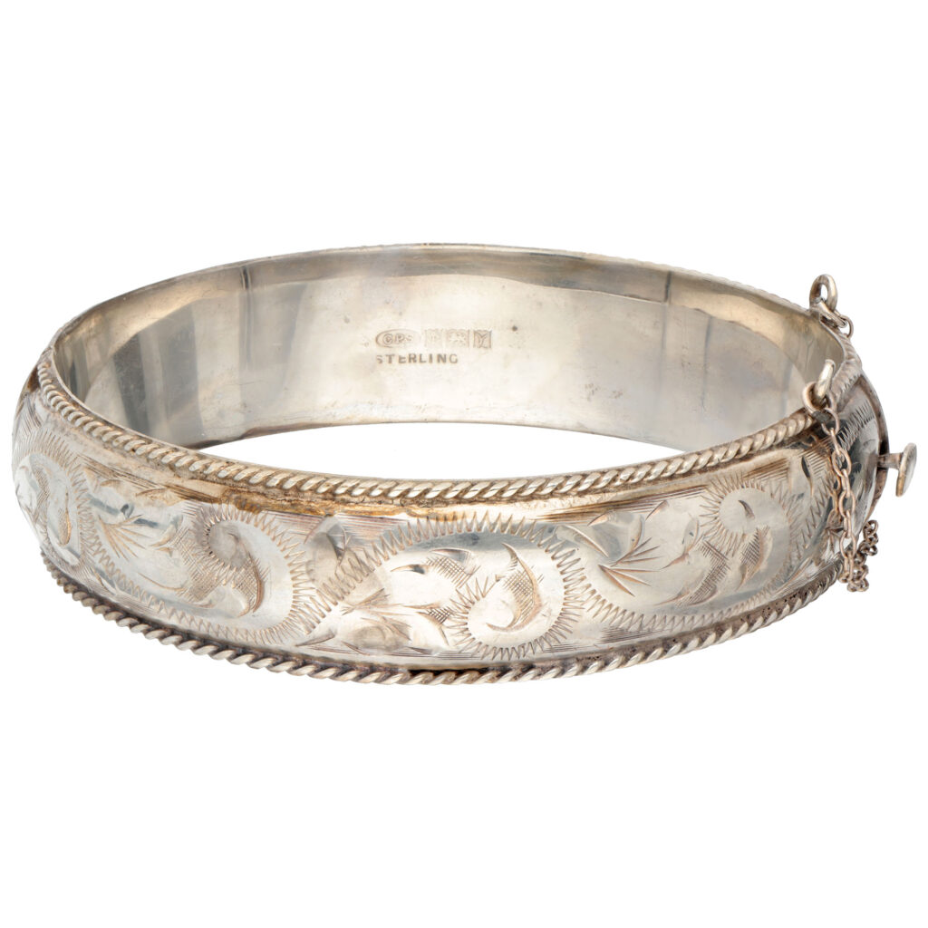 Silver Bangle Bracelet 15043-1959 Image1