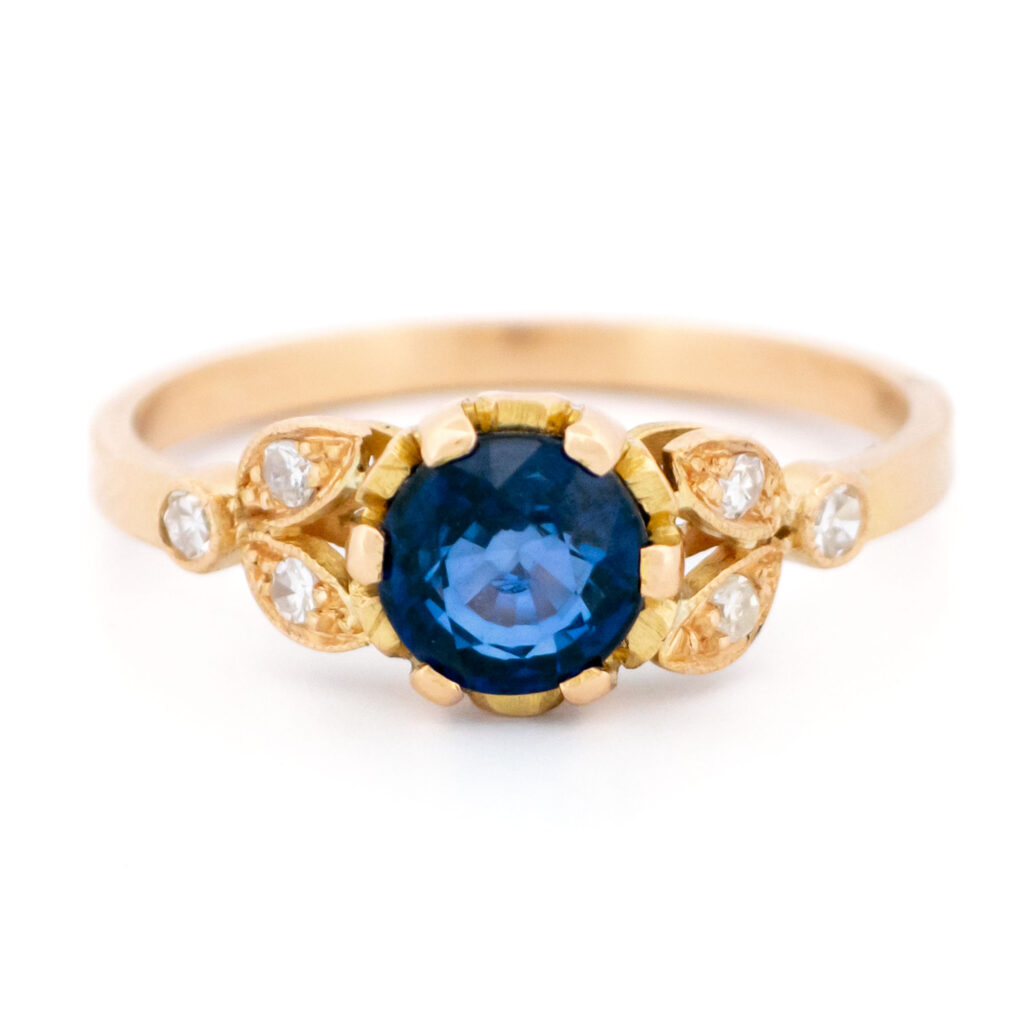 Diamond Sapphire 18k Ring 16984-5215 Image1