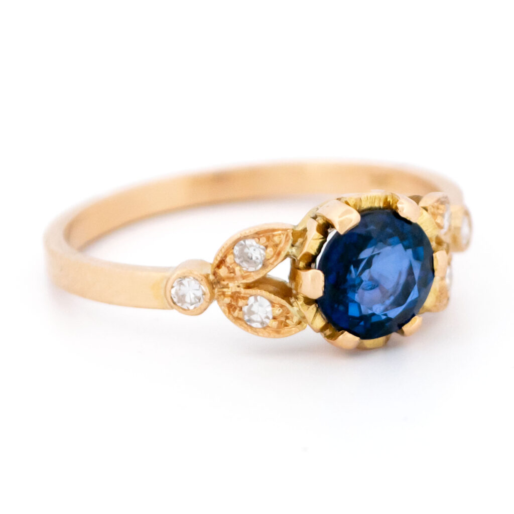 Diamond Sapphire 18k Ring 16984-5215 Image3