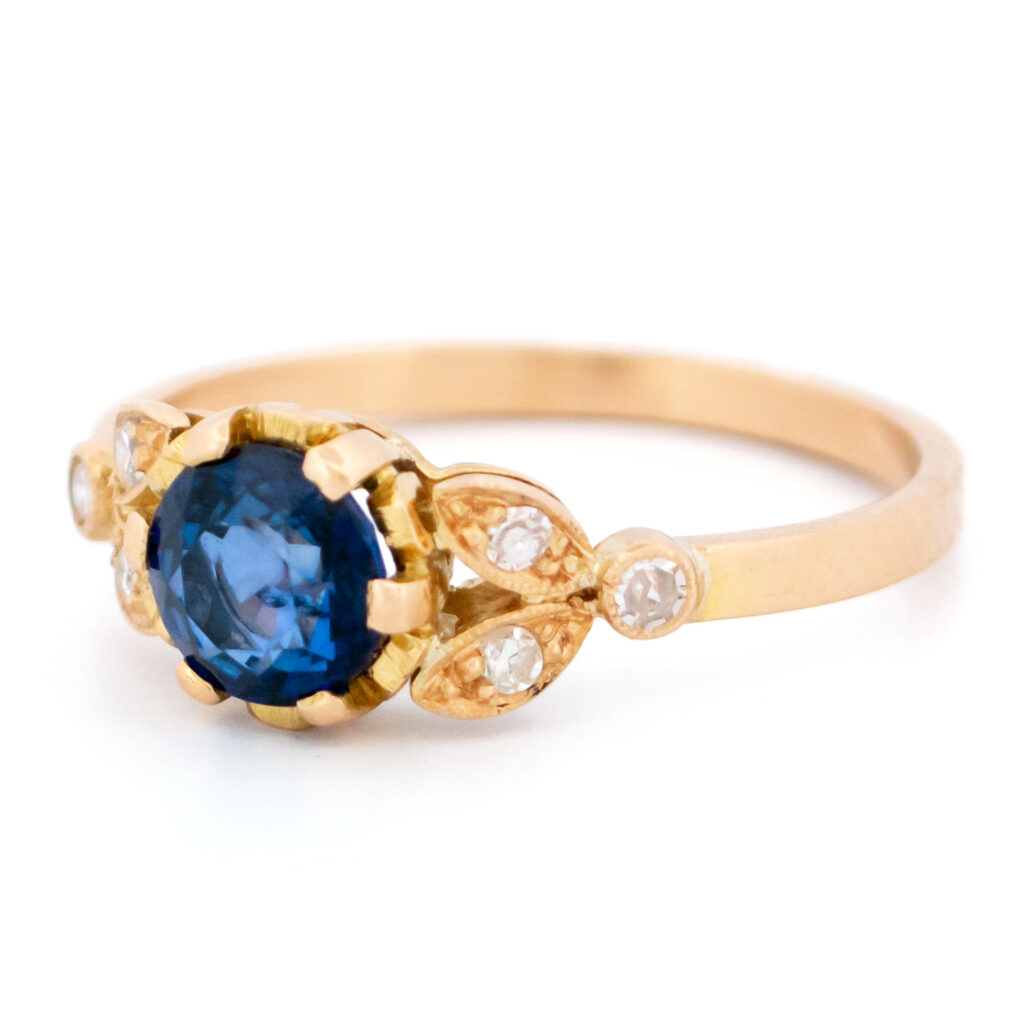 Diamond Sapphire 18k Ring 16984-5215 Image4