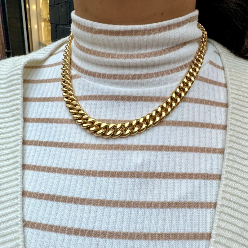 18k Curb Link Necklace 16925-9024 - Image 2