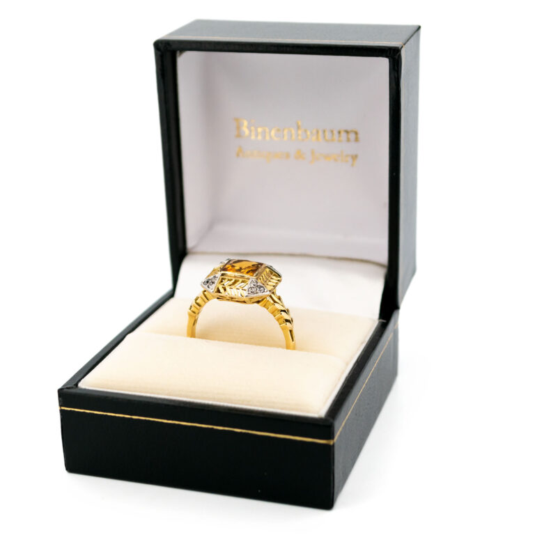 Citrine Diamond 18k Ring 16412-8843 Image5