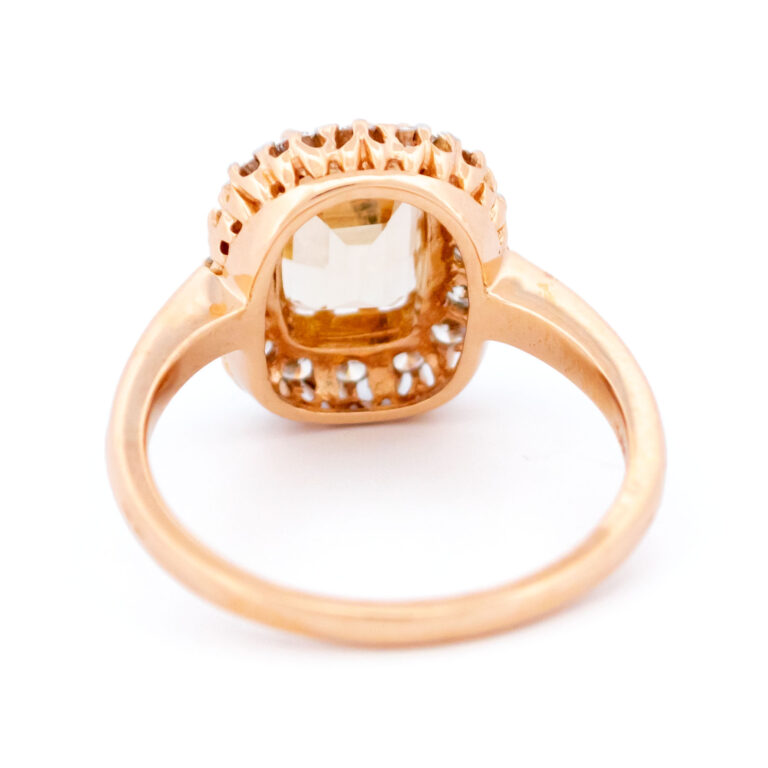 Diamond Morganite 14k Cluster Ring 17008-9058 Image5