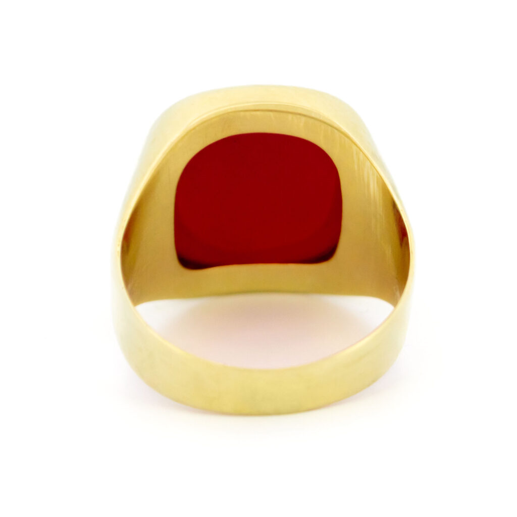 Carnelian 14k Signet Ring 17016-9064 - Image 7