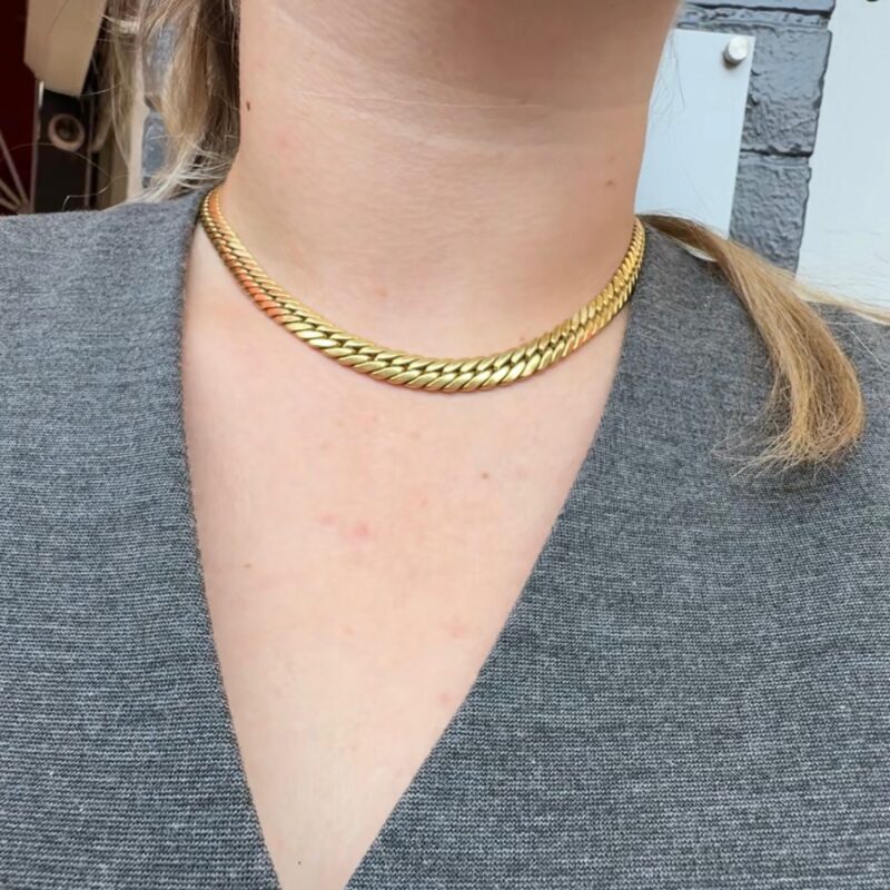 18k Curb Link collier 16769-8999 - Afbeelding 2