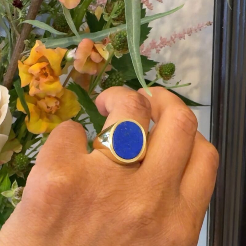 Lapis-Lazulis 14k Signet Ring 17058-9097 - Image 2