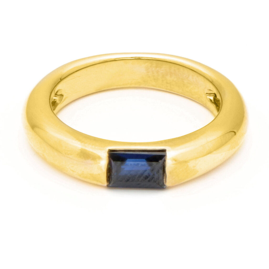 Sapphire 18k Gypsy Ring 17053-9094 Image1