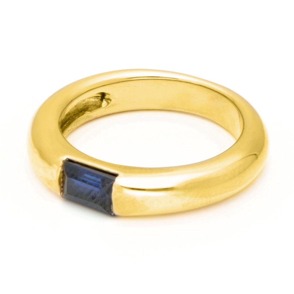 Sapphire 18k Gypsy Ring 17053-9094 Image2