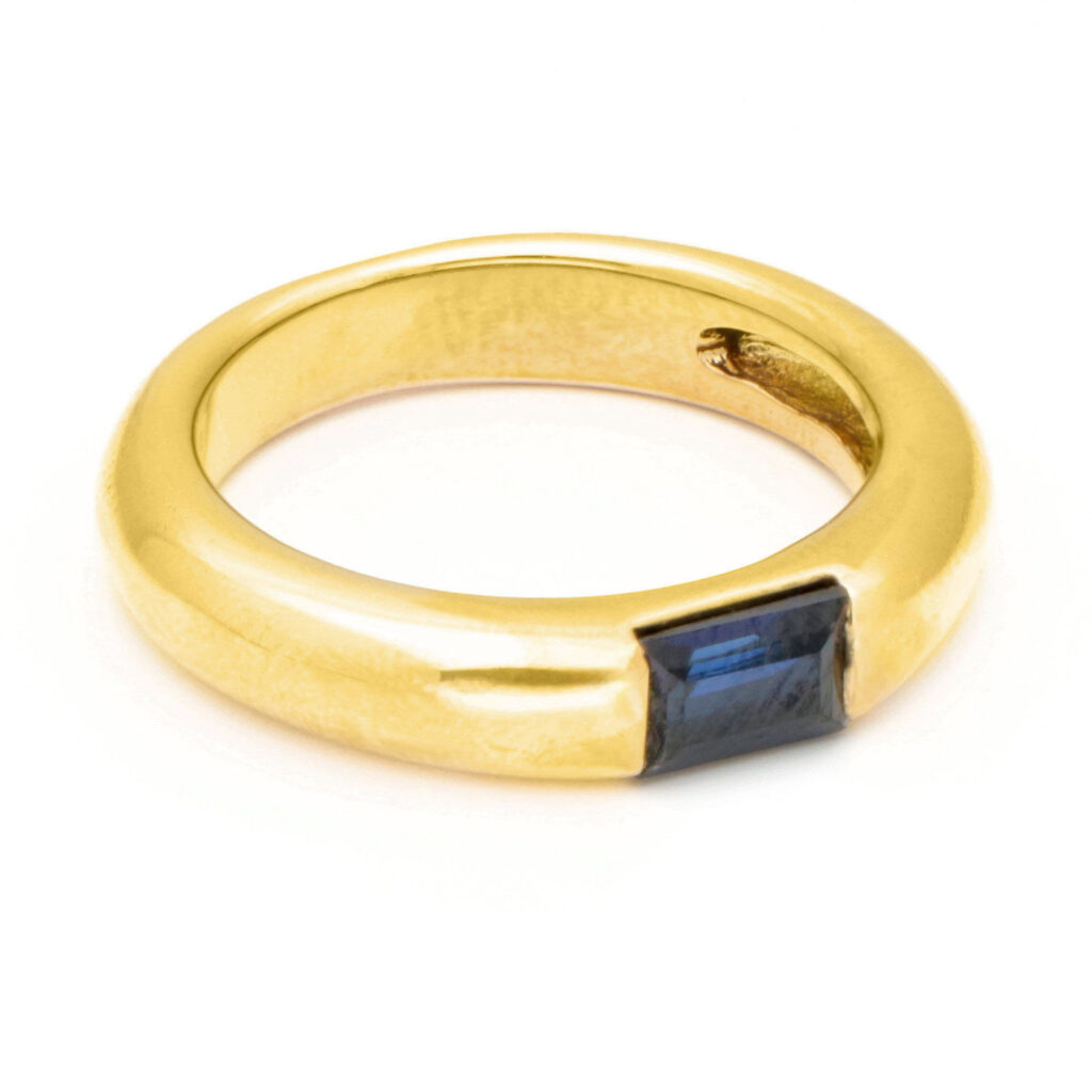 Sapphire 18k Gypsy Ring 17053-9094 Image3