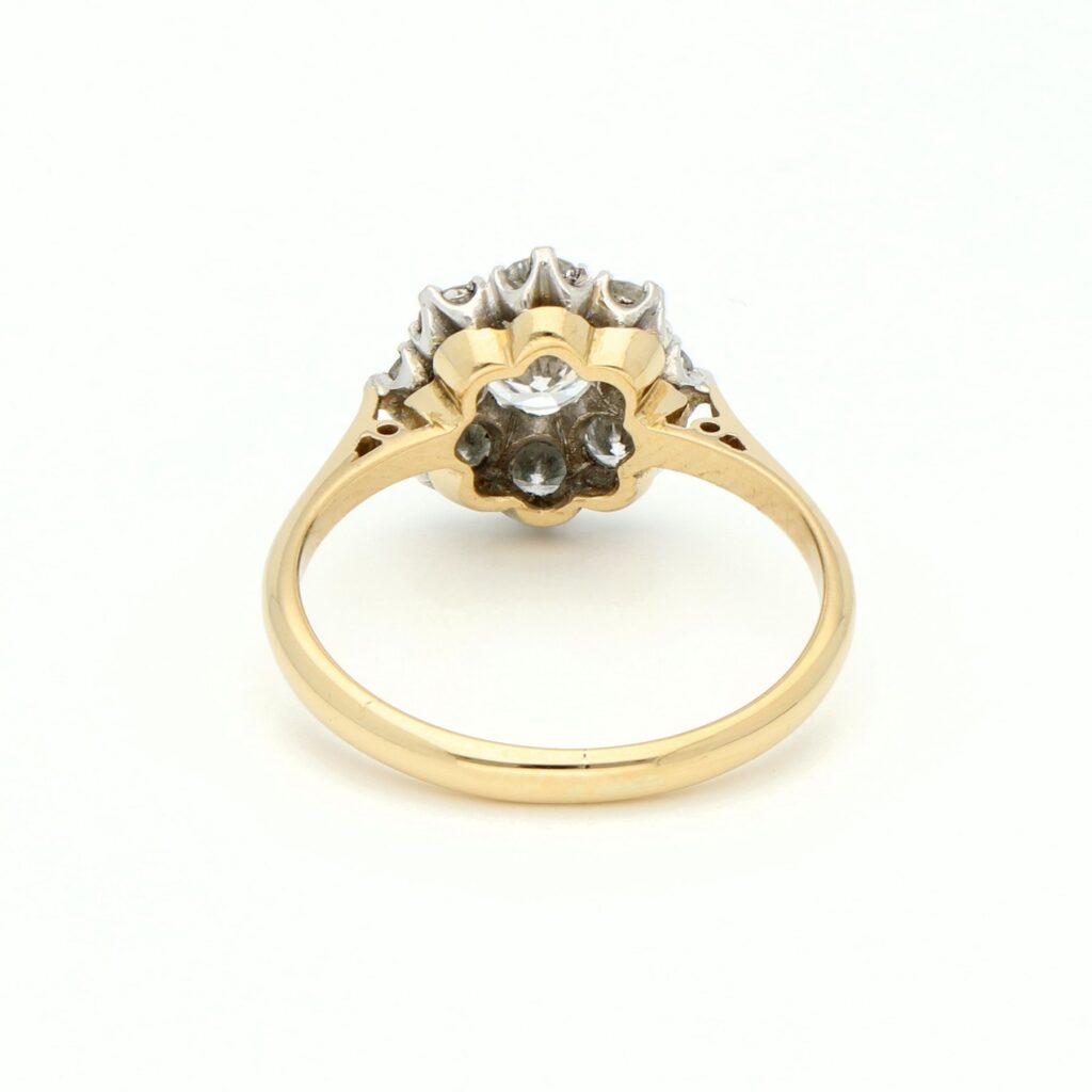 Diamond 18k Platinum Cluster Ring 17062-9101 Image5