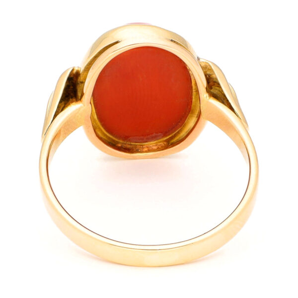 Coral 14k Solitaire Ring 17197-9131 Image4