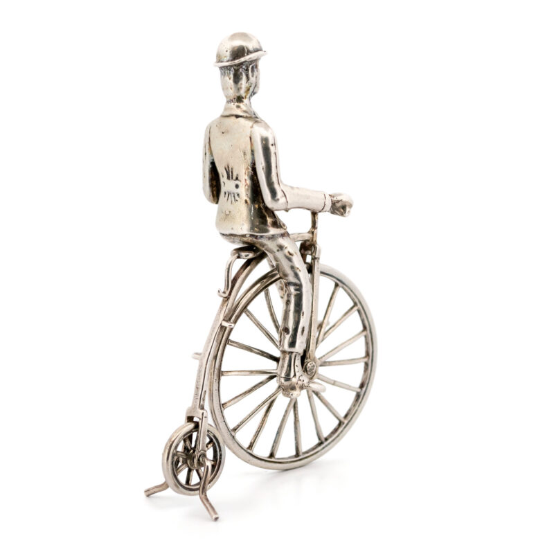 Silver Man On A Velocipede Miniature 17042-3195 Image4