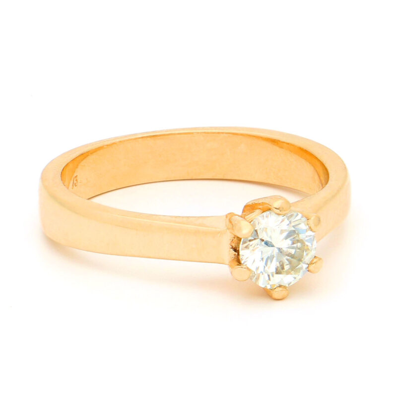 Diamond 18k Solitaire Ring 17512-9219 Image3