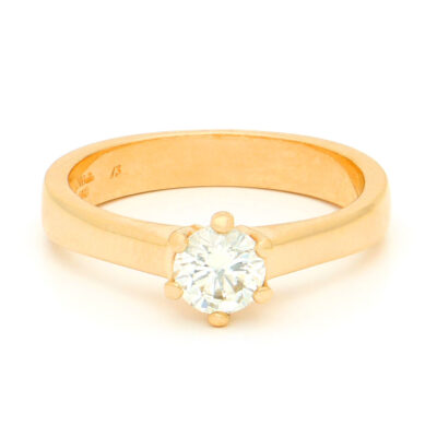Diamond 18k Solitaire Ring 17512-9219 Image1