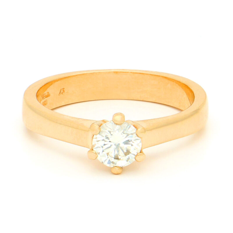 Diamond 18k Solitaire Ring 17512-9219 Image1