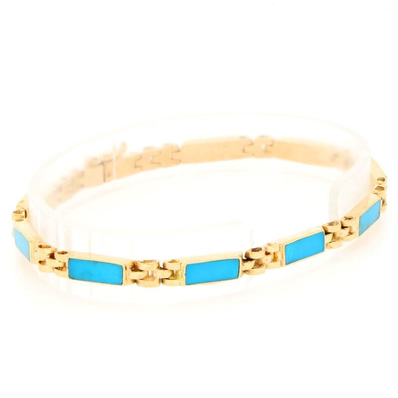 Turquoise 18k Link Bracelet 17519-9222 Image3