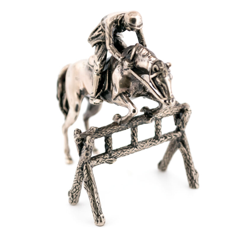 Silver Show Jumping Equestrian Miniature 17557-3232 Image2