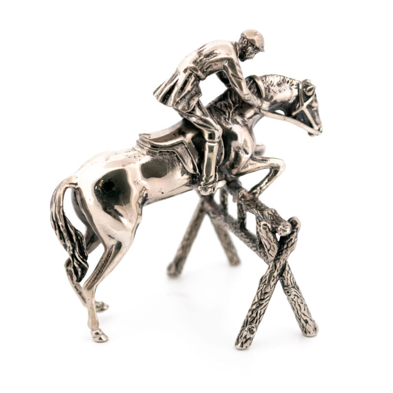 Silver Show Jumping Equestrian Miniature 17557-3232 Image3