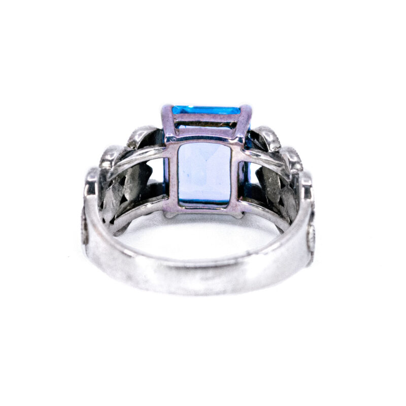 Marcasite (Pyrite) Topaz 925' Silver Ring 17613-3081 Image4