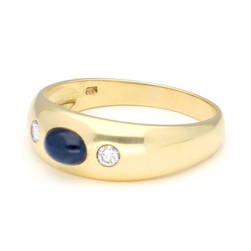 Diamond Sapphire 14k Gypsy Ring 17681-9252 Image3