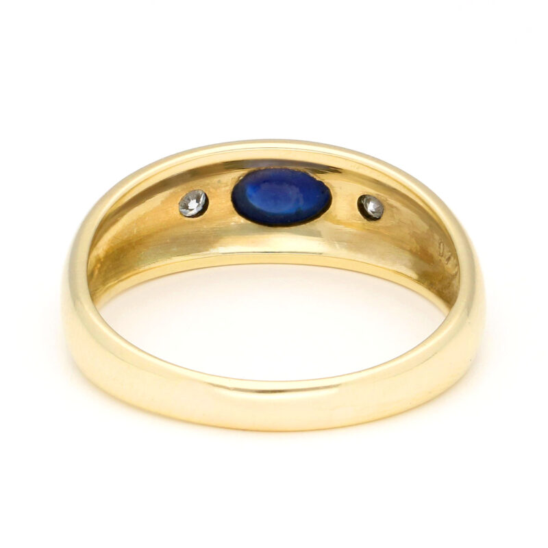 Diamond Sapphire 14k Gypsy Ring 17681-9252 - Image 7