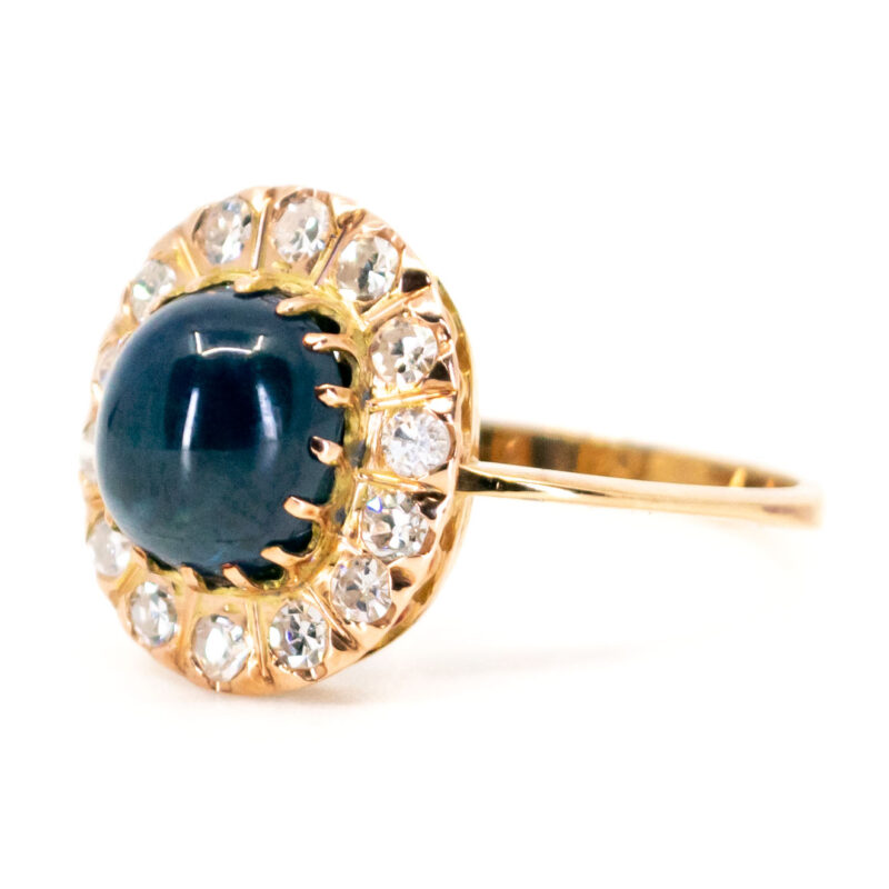 Saffier diamanten 18k clusterring 11499-2284 Afbeelding3