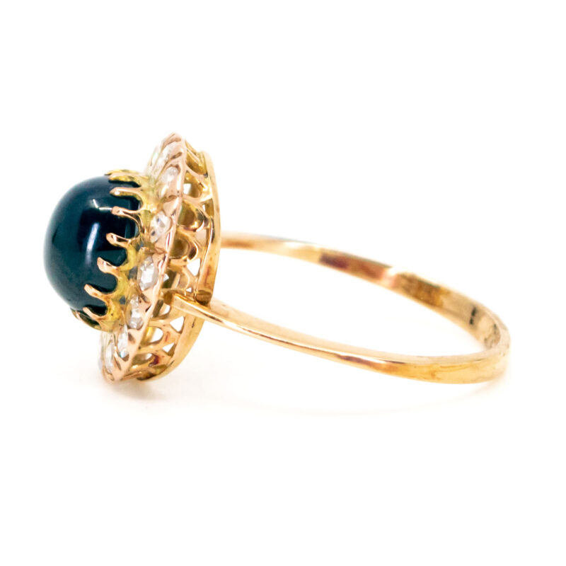 Saffier diamanten 18k clusterring 11499-2284 Afbeelding5
