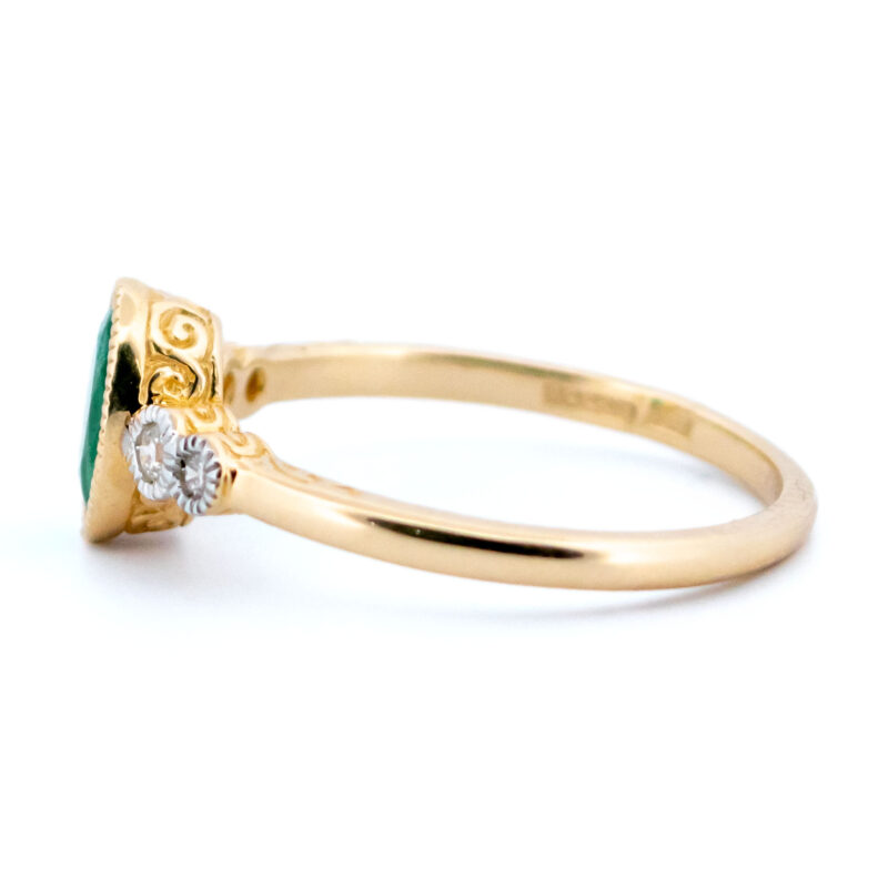 Diamond Emerald 14k Oval-Shape Ring 16621-8902 - Image 6