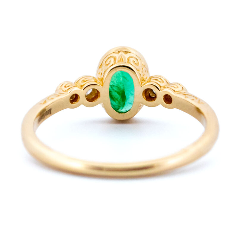 Diamond Emerald 14k Oval-Shape Ring 16621-8902 - Image 7