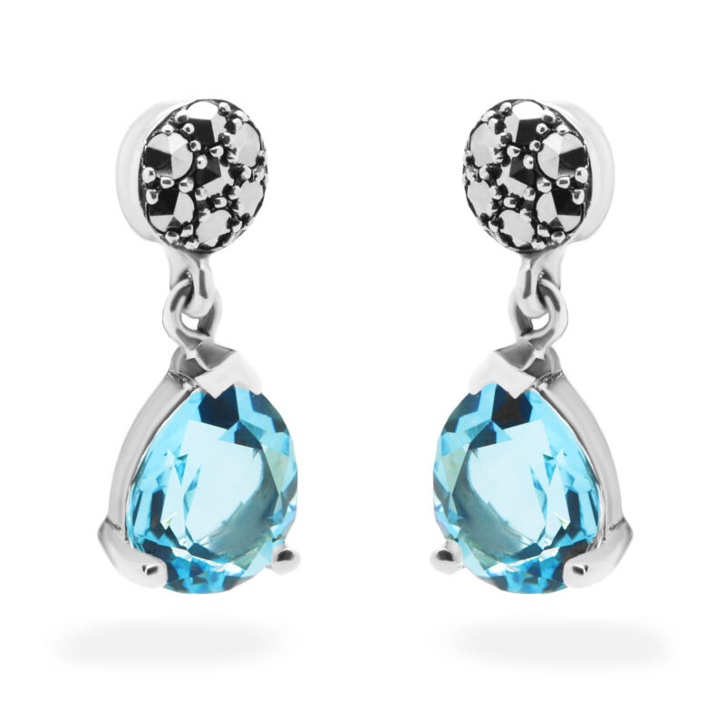 Marcasiet (pyriet) Topaz zilveren hanger oorbellen 17146-2867 Image1