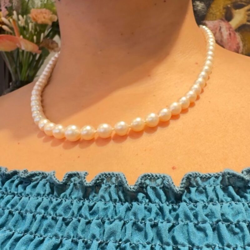 18k Pearl Classic Single-Strand Pearl Necklace 17518-9221 Image2