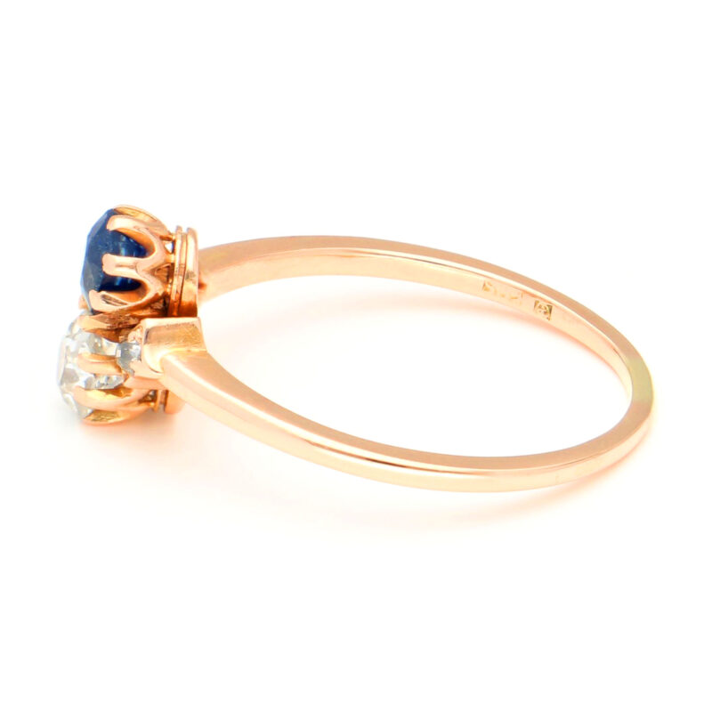 Diamond Sapphire 14k Toi Et Moi Ring 17521-9224 Image3