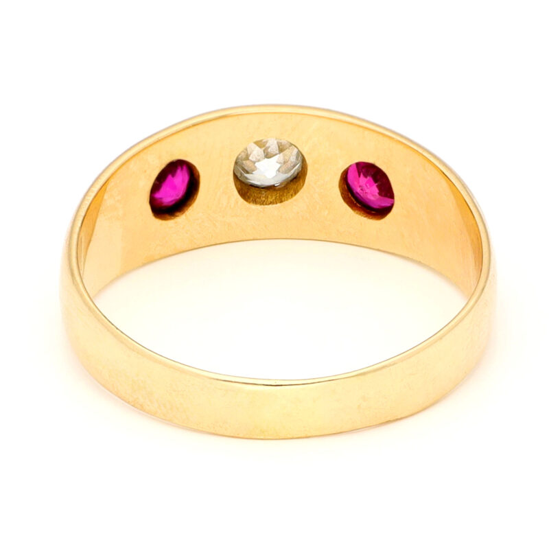 Diamond Ruby 14k Gypsy Ring 17539-9232 Image5