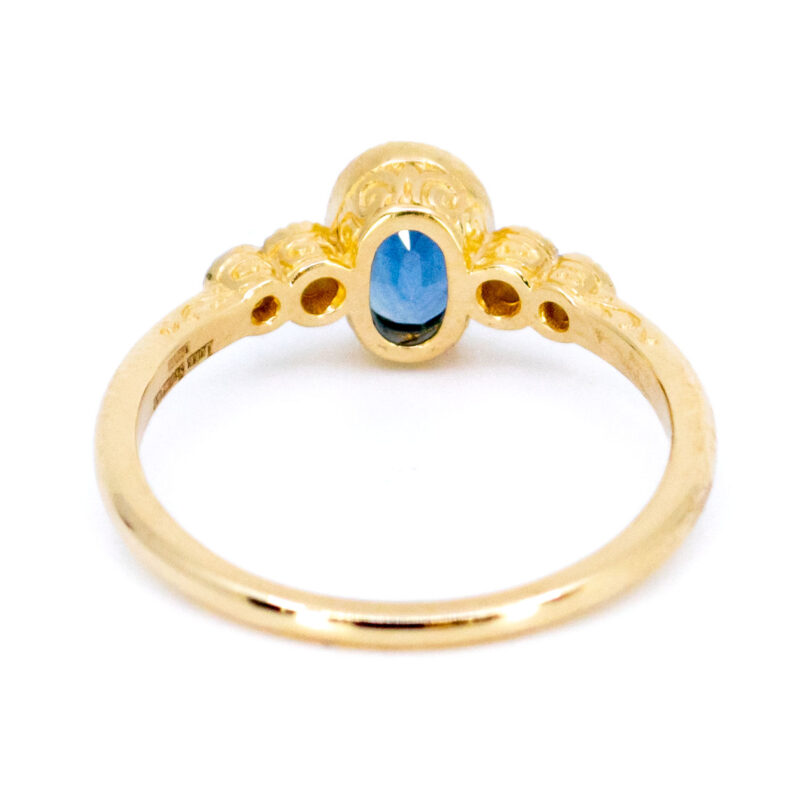 Diamond Sapphire 14k Oval-Shape Ring 17550-9240 Image5