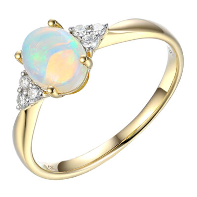 Diamond Opal 14k Ring 17721-9262 Image1
