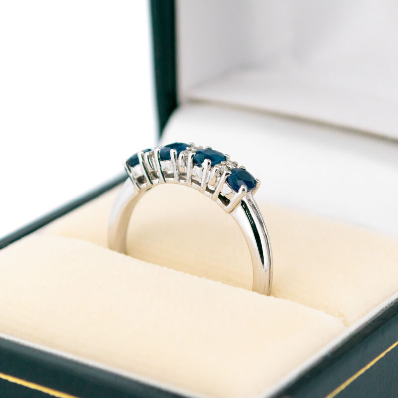 Diamond Sapphire 14k Row Ring 17515-9263 Image3