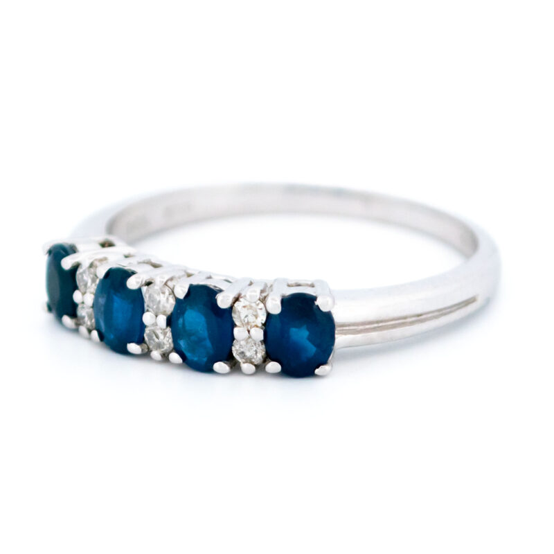 Diamond Sapphire 14k Row Ring 17515-9263 Image5