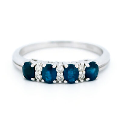 Diamond Sapphire 14k Row Ring 17515-9263 Image1