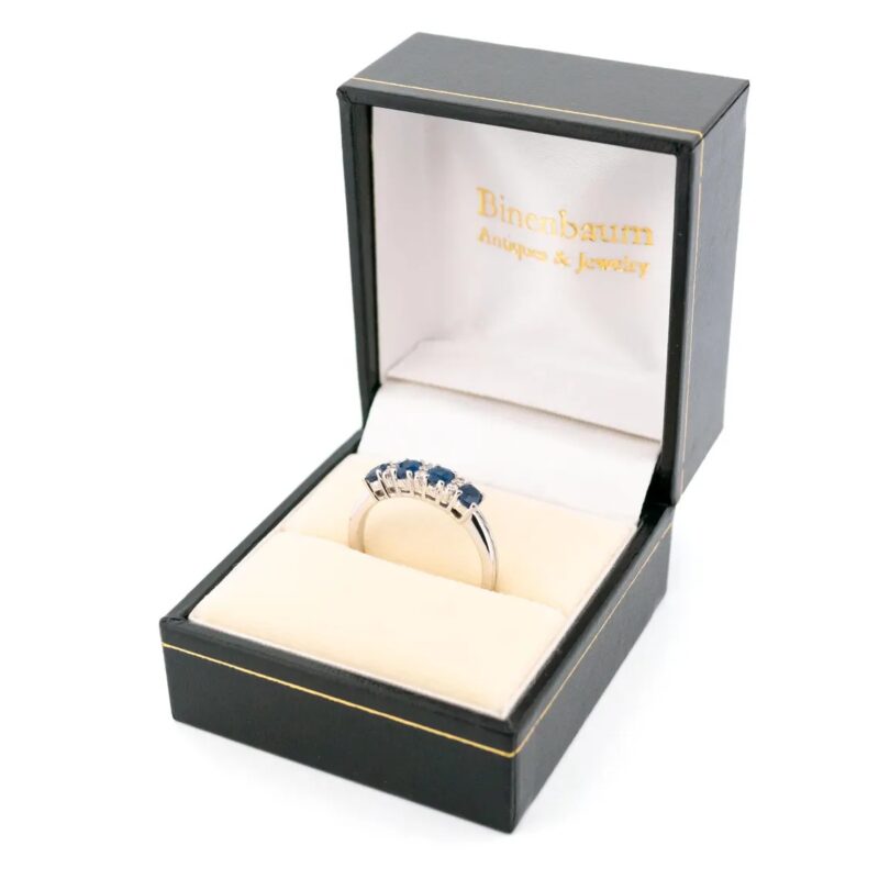 Diamond Sapphire 14k Row Ring 17515-9263 - Image 6